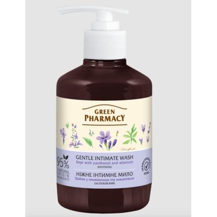 Actual product image Elfa Liquid Soap for Intimate Care Green Pharmacy 370ml with Sage (370 ml, Intimate washing lotion)