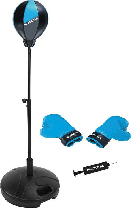 Hudora Punching ball avec gants de boxe et pompe (130 cm, 3.42 kg)