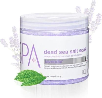Actual product image Queen BCL Spa Lavender Mint Dead Sea Salt Soak 16oz (Bath salts)