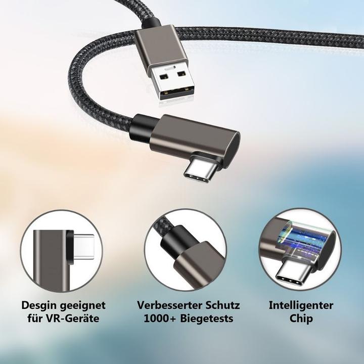 Immagine prodotto Hermex Cavo per occhiali VR Cavo dati da 5 m per le cuffie VR Oculus Quest 1 + 2