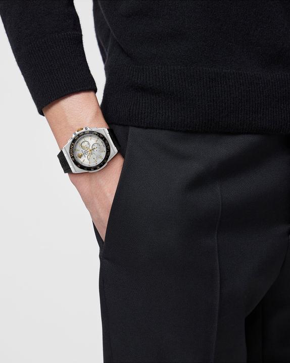 Actual product image Versace Herrenuhr GRECA EXTREME CHRONO (Analogue wristwatch, 45 mm)