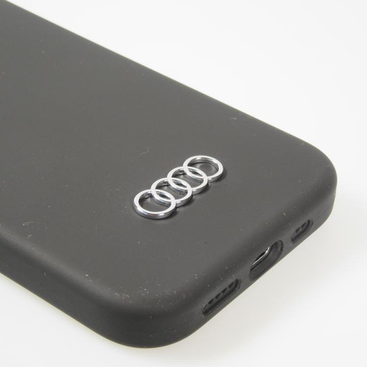 Image du produit Audi Etui silicone iPhone 15 Pro Max 6.7" czarny/black hardcase AU-LSRIP15PM-Q3/D1-BK (Apple iPhone 15 Pro Max)