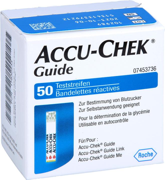 Image du produit Accu-Chek Bandelettes de test Guide (50) (Bandelette réactive)