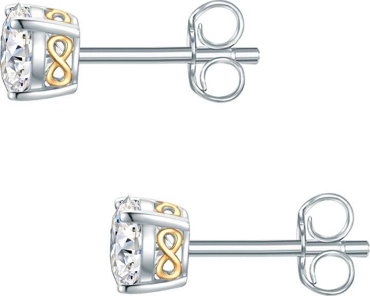 Image du produit Trilani Clou d'oreille signe d'infini zirconium - 33996 (Argent Sterling)