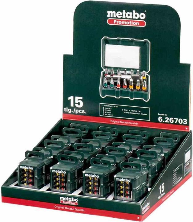 Produktbild Metabo Bit-Box Promotion. 15-teilig