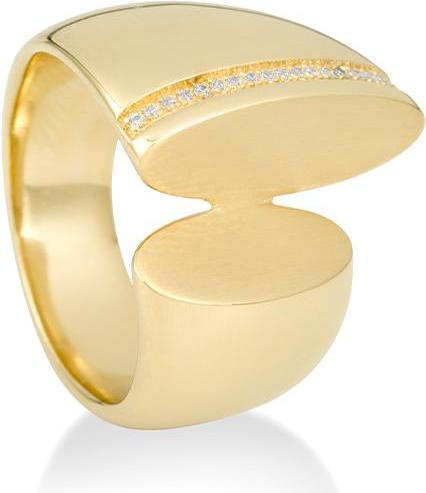 Breuning RING - BRILL. 0,09 Ct. H/si (50, 585/14 K Gold)