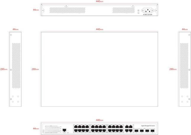 Immagine prodotto Ernitec Switch Layer 2+ gestito, 24 (24 Porti)