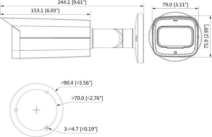 Actual product image Dahua HAC-HFW2501TUP-Z-A-DP-27135-S2 HD camera 5MP