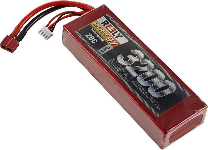 Produktbild Reely Modellbau-Akkupack (LiPo) 11.1V 3200 mAh Zellen-Zahl: 3 Hardcase T-Stecksystem (11.10 V, 3200 mAh)