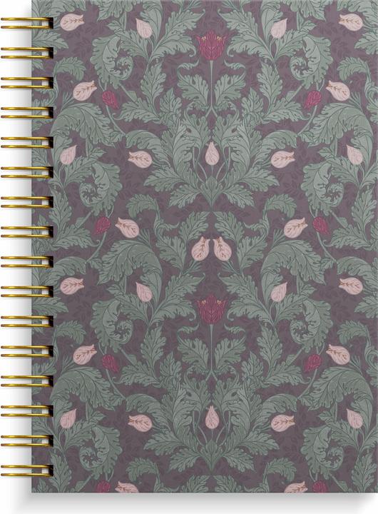 Immagine prodotto Burde Notizbuch A5 burgundy flowers (A5)