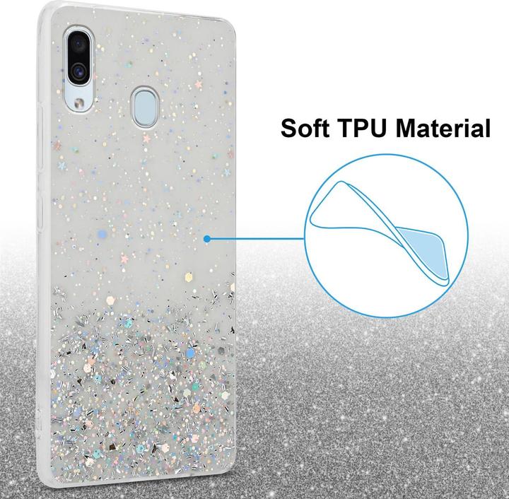 Image du produit Cadorabo Couverture TPU paillettes scintillantes (Samsung Galaxy A40)