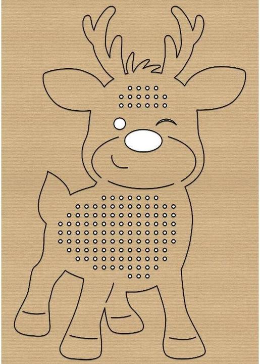 Produktbild Ursus Bastelset Kreuzstich-Motive Weihnachten 12 Stück