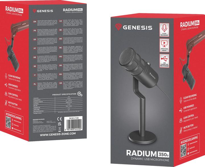 Actual product image Genesis Radium 350D microphone (NGM-2168)