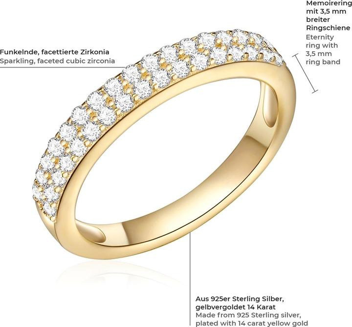 Immagine prodotto Rafaela Donata Donna Argento Cubic Zirconia Oro Giallo - 11422 (52, 925 Argento)