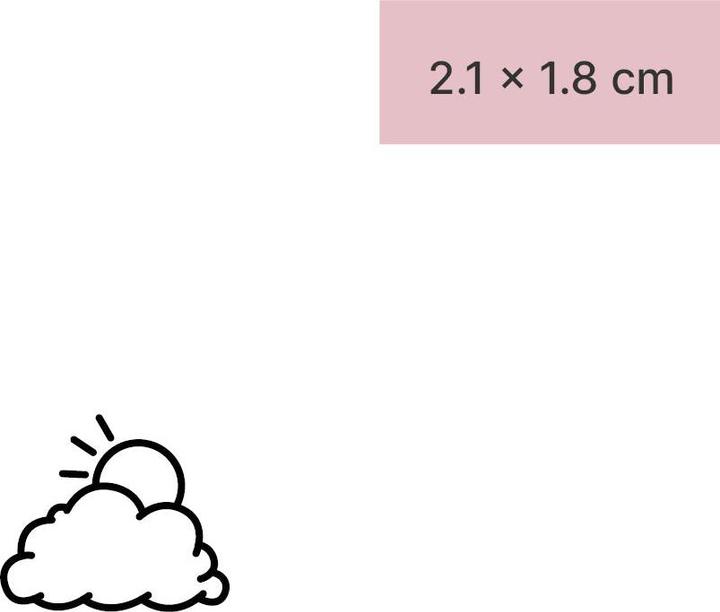 Produktbild minink Temporäres Tattoo – Wolke und Sonne
