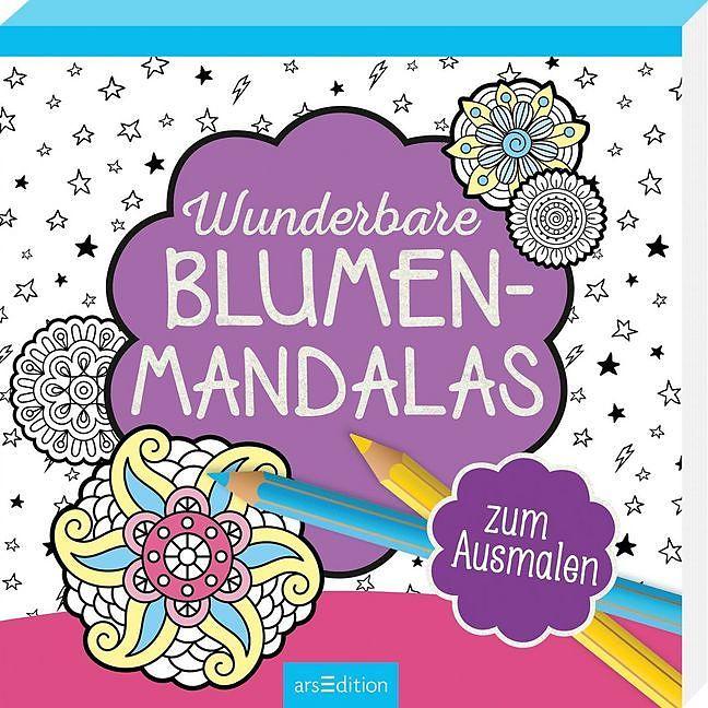 Actual product image Wonderful flower mandalas to colour in (German)