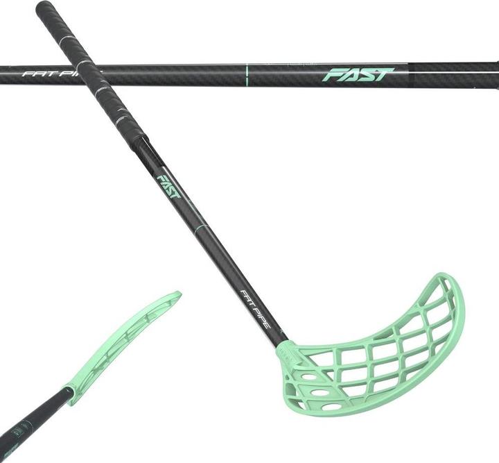 Actual product image Fat Pipe Unihockeystock Fast 27 - 101 Cm - Links (linke Hand Unten) (101 cm, Left)