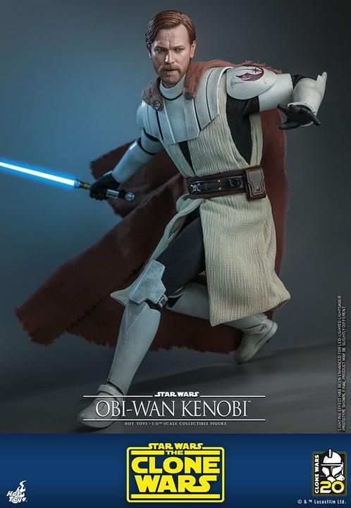 Produktbild Hot Toys Star Wars The Clone Wars figurine 1/6 Obi-Wan Kenobi 30 cm