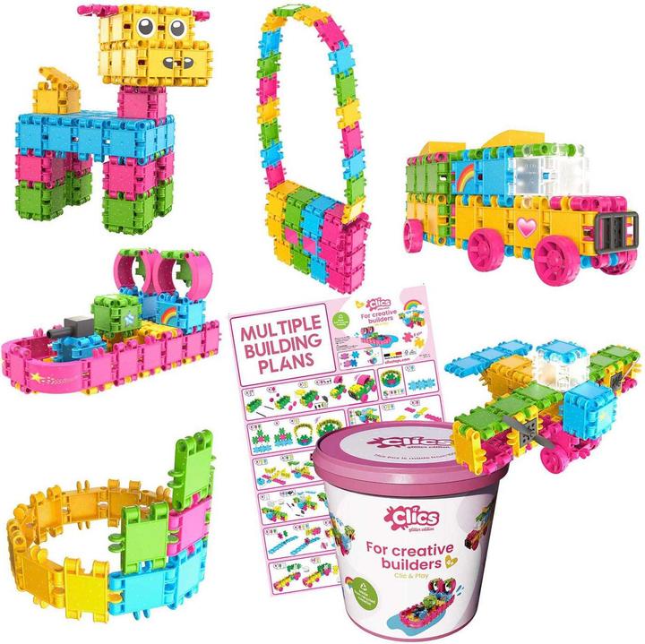 Produktbild Clics Building Blocks - Glitzerbaukasten 8in1