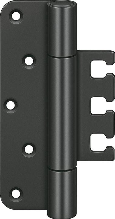 Produktbild Simonswerk VX7729 Objektband (Türband) H 120mm für gefälzte Türen, Stahl schwarz