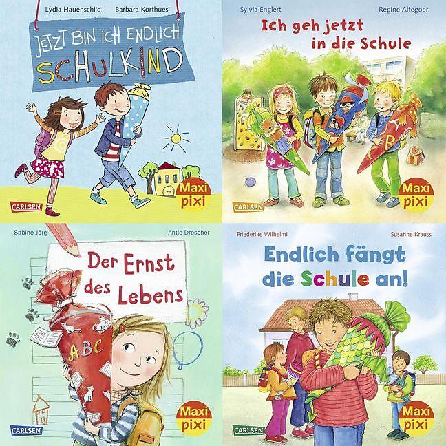 Produktbild Maxi-Pixi-4er-Set 56: Die Schule geht los (4x1 Exemplar) (Deutsch, Sabine Jörg, Sylvia Englert, Lydia Hauenschild, Friederike Wilhelmi)