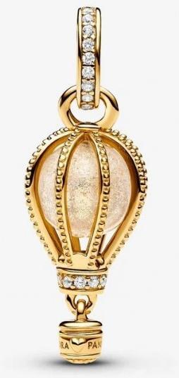 Produktbild Pandora Funkelnder Klarer Heissluftballon Charm Anhänger (Edelstahl, Metall, Vergoldet, Glas)