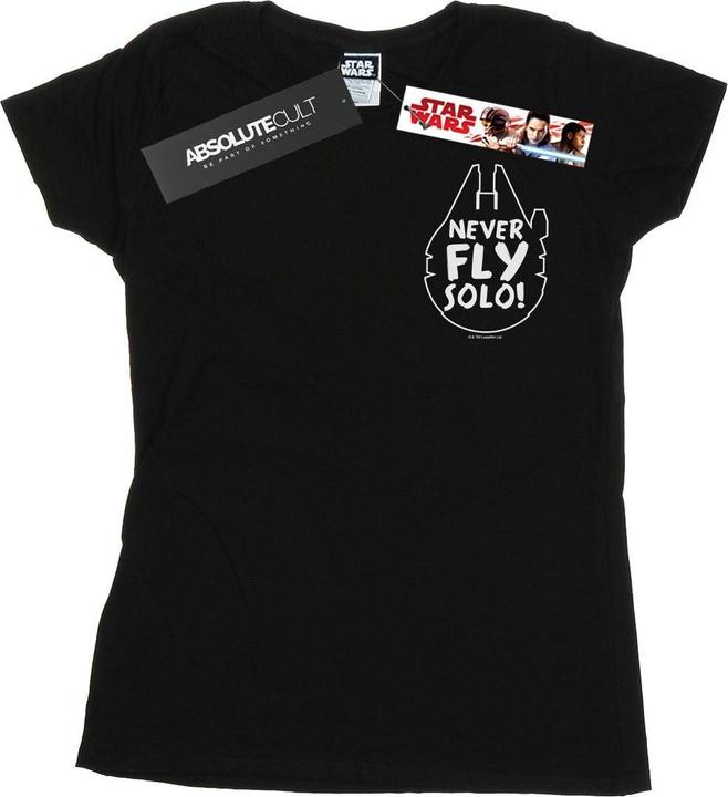 Star Wars Never Fly Solo TShirt (S)