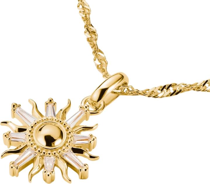 Immagine prodotto Thomas Sabo Charm-Anhänger Sonne mit Steinen Connect vergoldet (Argento)