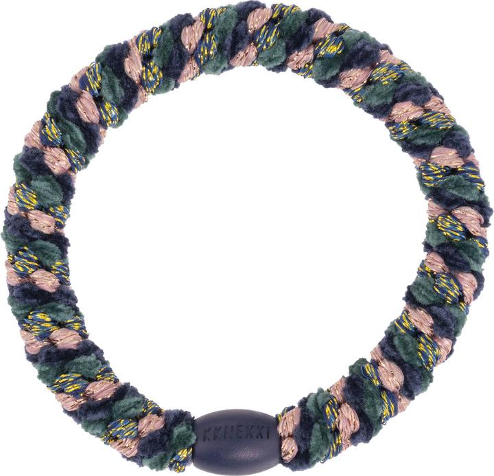 Kknekki Haargummi Single Mix Navy Velvet Green Glitter (Haargummi)