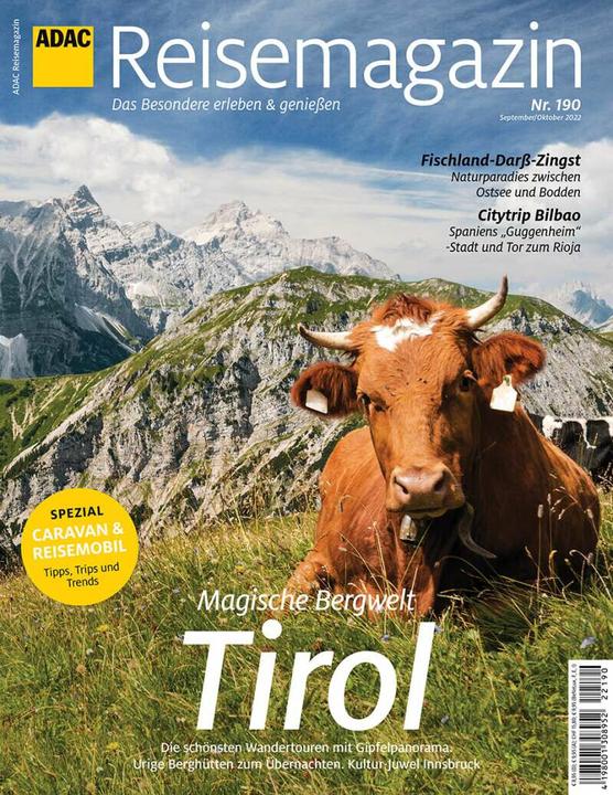 Produktbild Reisemagazin mit Titelthema Tirol und Innsbruck (Deutsch, Motor Presse Stuttgart, 2022)