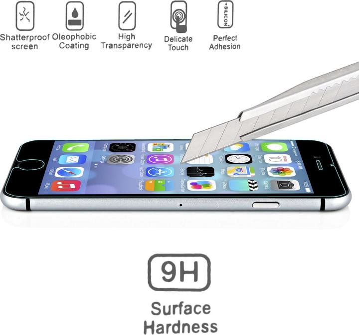 Actual product image Nalia Protective glass (1 Piece, Apple iPhone 6 Plus)