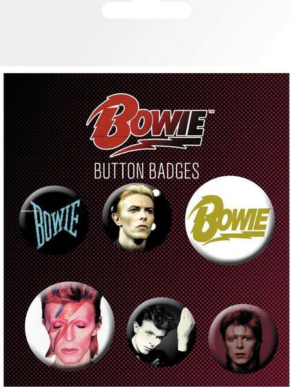 GB Eye DAVID BOWIE - Badge Pack - Mix X4