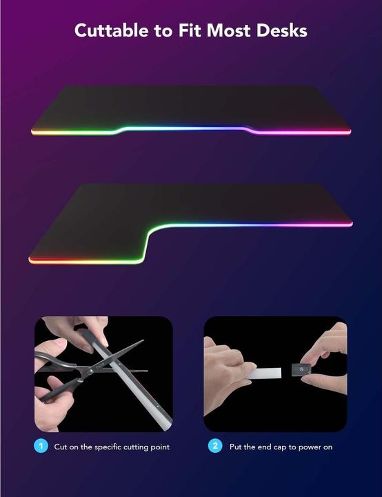Image du produit Govee LED Stripe Néon Gaming Table (RGBIC, 300 cm, Intérieur)