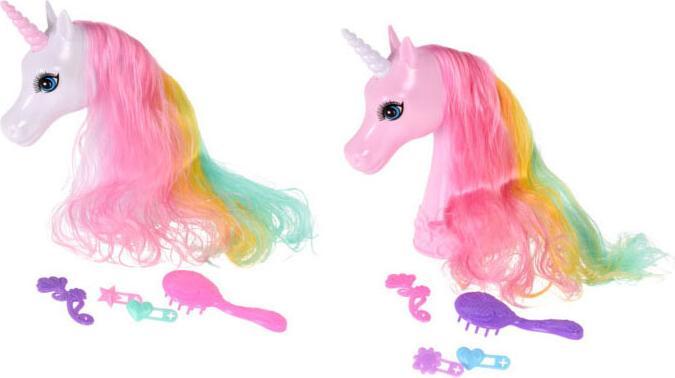 Image du produit Tête de coupe de cheveux licorne avec 4 accessoires