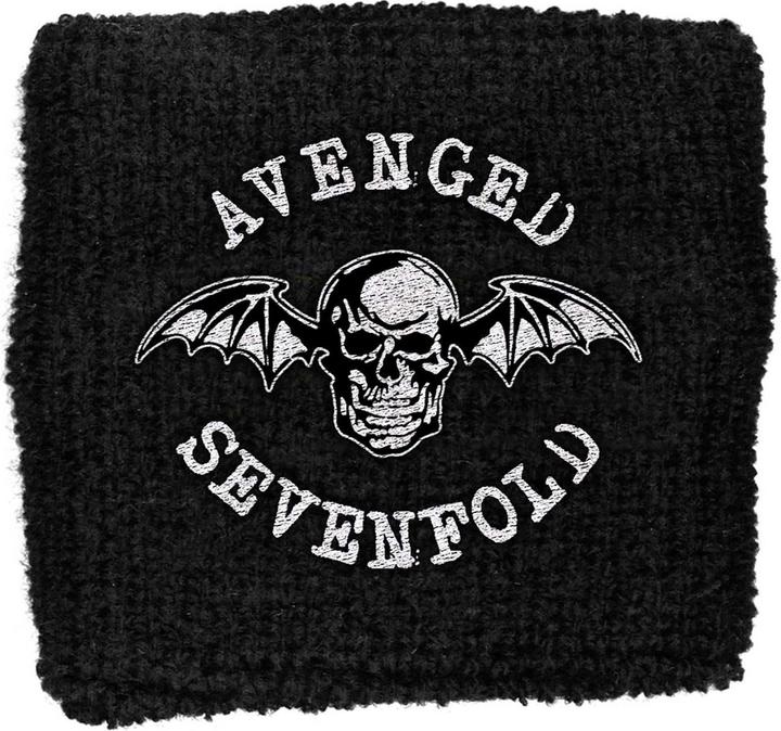 Avenged Sevenfold Death Bat Fabric Wristband (9 cm, 20% Elastan, 80% Baumwolle)