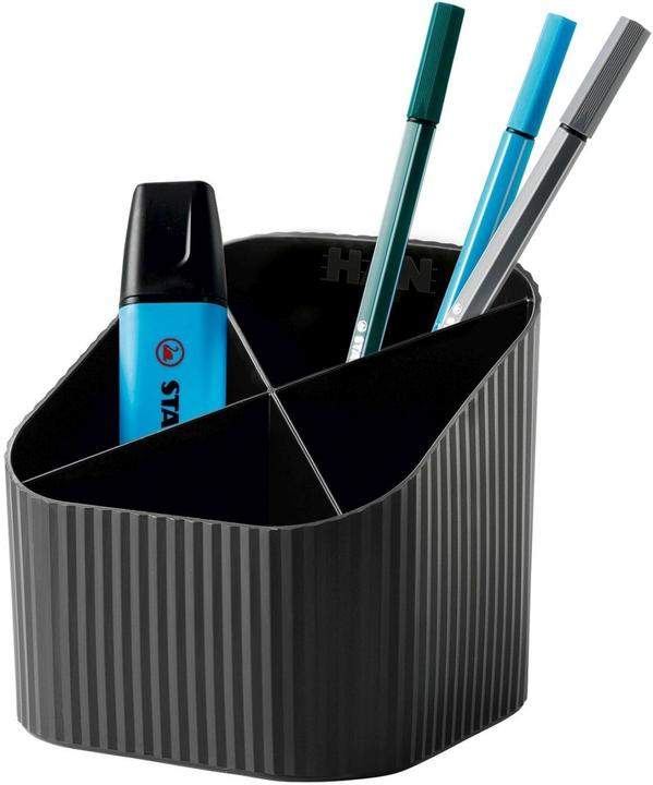 Image du produit Han Porte-crayons Re-X-LOOP, noir 4 compartiments, 100% éco-plastique recyclé