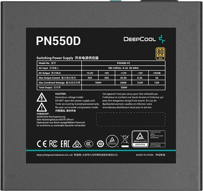 Actual product image Deepcool PN550-D bk (zero watt) (550 W)
