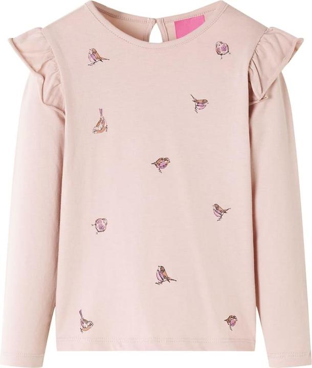 Produktbild VidaXL Kinder-Langarmshirt Rosa 128,Material: 100 % Baumwolle,Farbe (128)