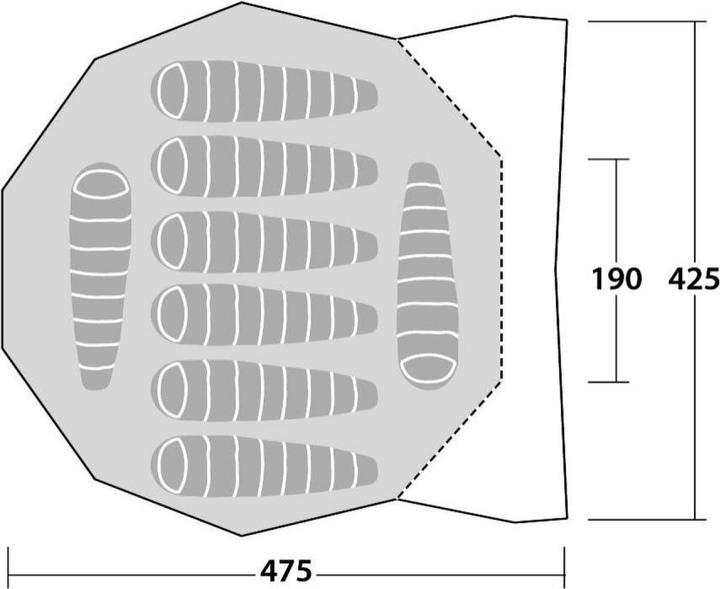Image du produit Robens Tente Chinook Ursa (Tente igloo, 21.70 kg, 8 personnes)