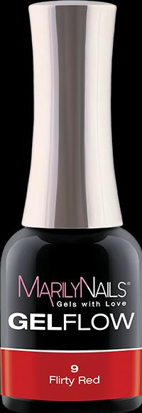 Marily Nails GELFLOW – 09 Flirty Red (Flirty Red, UV-Gel Lack)