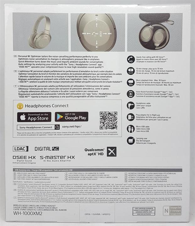 Produktbild Sony Wh-1000xm2 (ANC, 30 h, Kabelgebunden)