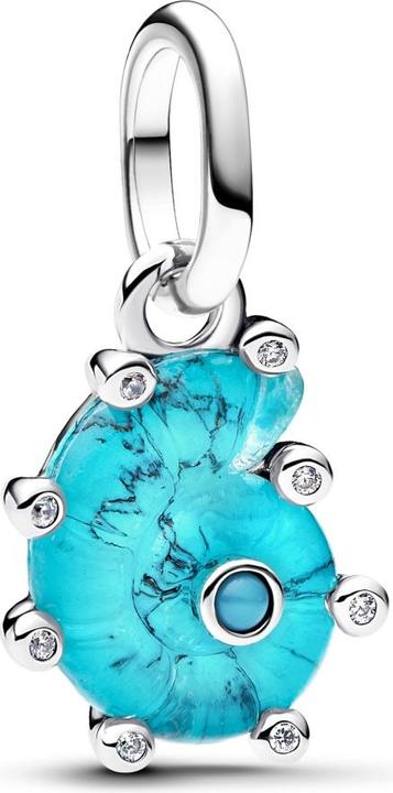 Produktbild Pandora Blauer Meeresschnecken-Anhänger aus Muranoglas (Murano-Glas)