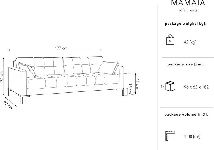 Produktbild Micadoni Mamaia (3-Sitzer)