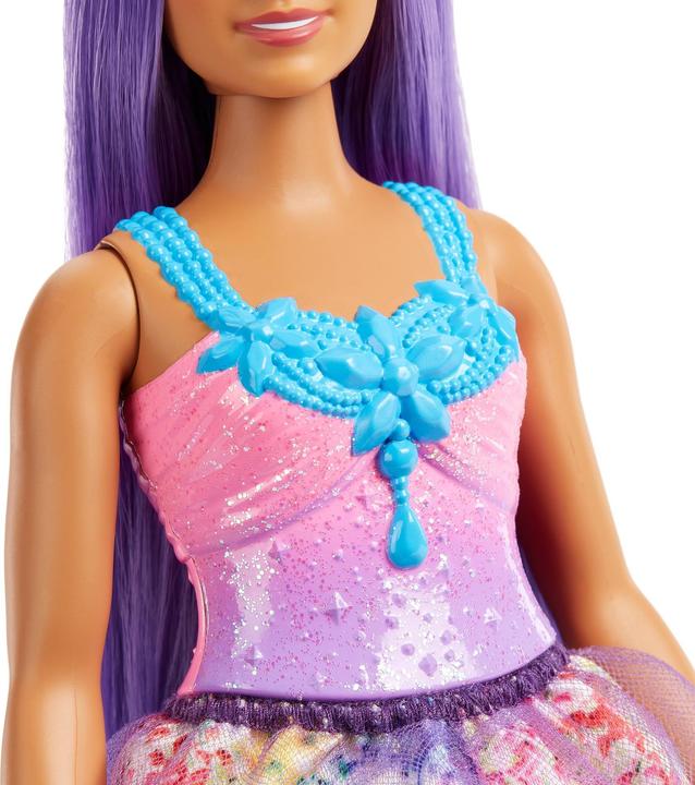 Produktbild Barbie Dreamtopia Prinzessinnen-Puppe (kurvig, brünettes Haar), ab 3 Jahren