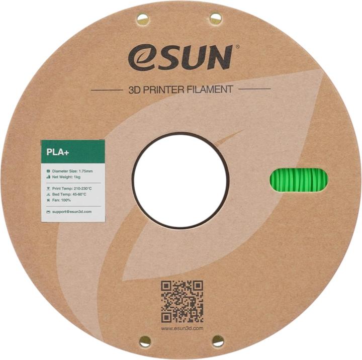 Actual product image eSUN PLA+ RGB Grün Filament 1.75mm 1Kg (PLA+, 1.75 mm, 1000 g, Green)