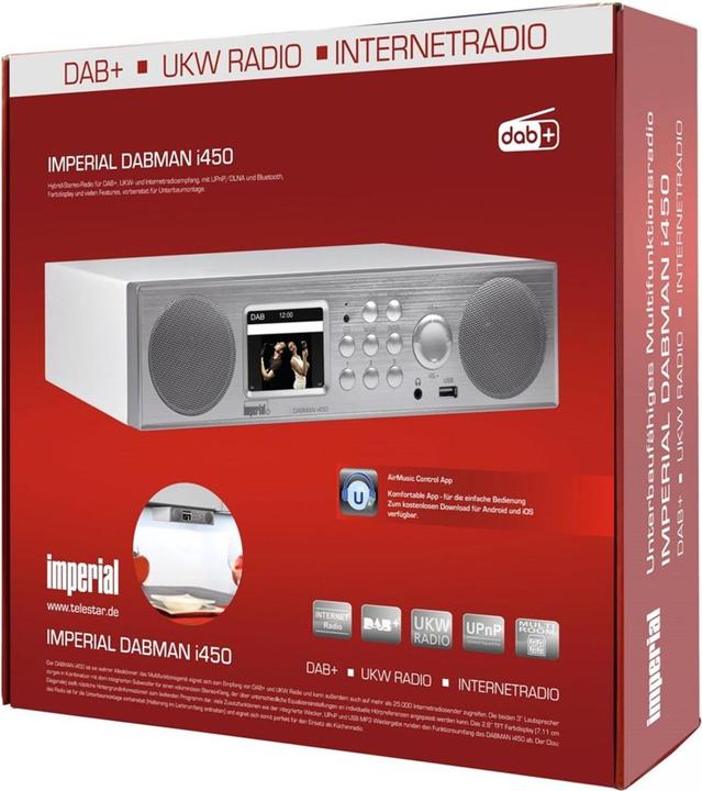 Immagine prodotto Imperial Dabman i450 (Web radio, DAB, FM, VHF, Bluetooth, WiFi)