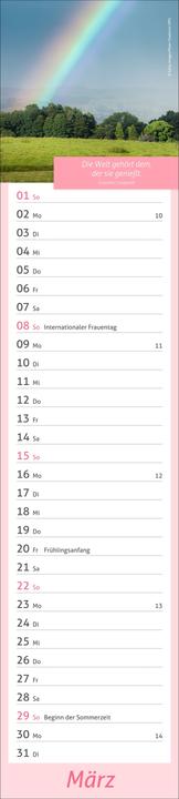 Image du produit times&moreTagevollerGlückLangplaner2026 (11 x 49 cm, Allemand)