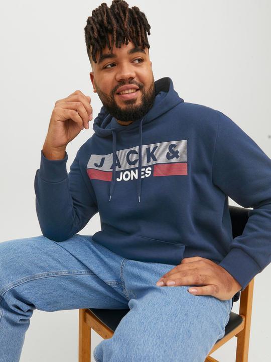 Immagine prodotto Jack & Jones Felpa con cappuccio Basic Logo Plus Size (4XL)