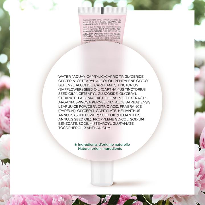 Actual product image Klorane Rich, soothing cream with organic peony (40 ml, 24h cream)