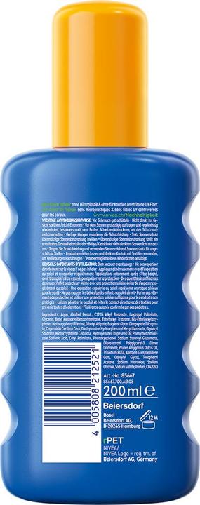 Immagine prodotto NIVEA Spray solare Sun Kids Protect & Care (Spray solare, SPF 50+, 200 ml, 233 g)